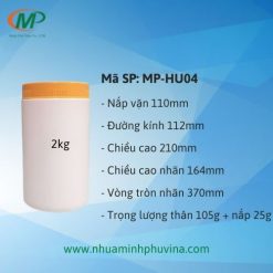 Hủ nhựa 2kg tròn MP-HU04