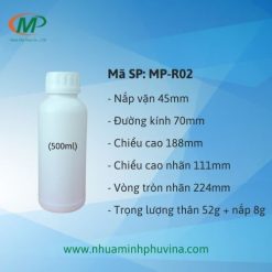 Chai nhựa tròn 500ml MP-R02