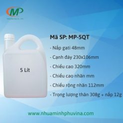 Can nhựa 5L quai tròn MP-C5QT