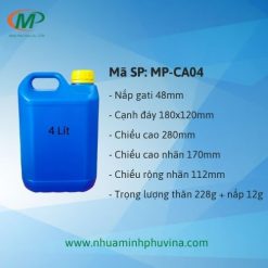 Can nhựa 4L vuông MP-CA04