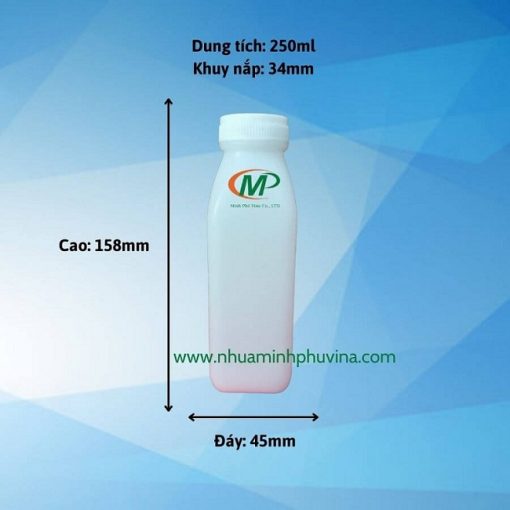 Chai-nhua-hdpe-250ml-dung-sua-MP-Y01