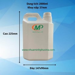 Can nhựa HDPE 2 lít MP-CA022