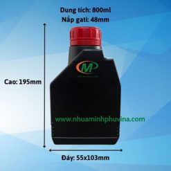 Chai nhựa HDPE đựng nhớt 800ml MP-TG800