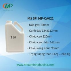 Can nhựa HDPE 2 lít MP-CA021