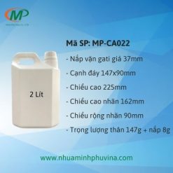 Can nhựa HDPE 2 lít MP-CA022