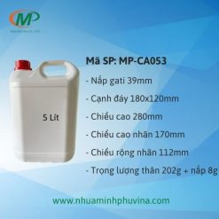 Can nhựa HDPE 5 lít MP-CA053
