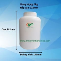 Hủ nhựa HDPE 6kg MP-TG1311