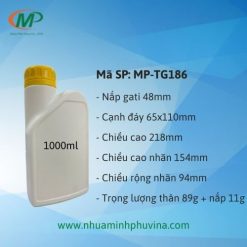 Chai nhựa HDPE đựng nhớt 1lít MP-TG186
