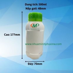 Chai nhựa HDPE 500ml xoắn MP-TG15