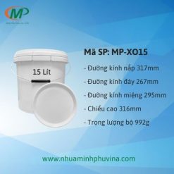 Xô nhựa HDPE 15 Lít MP-XO15